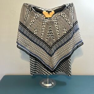 Poncho style blouse